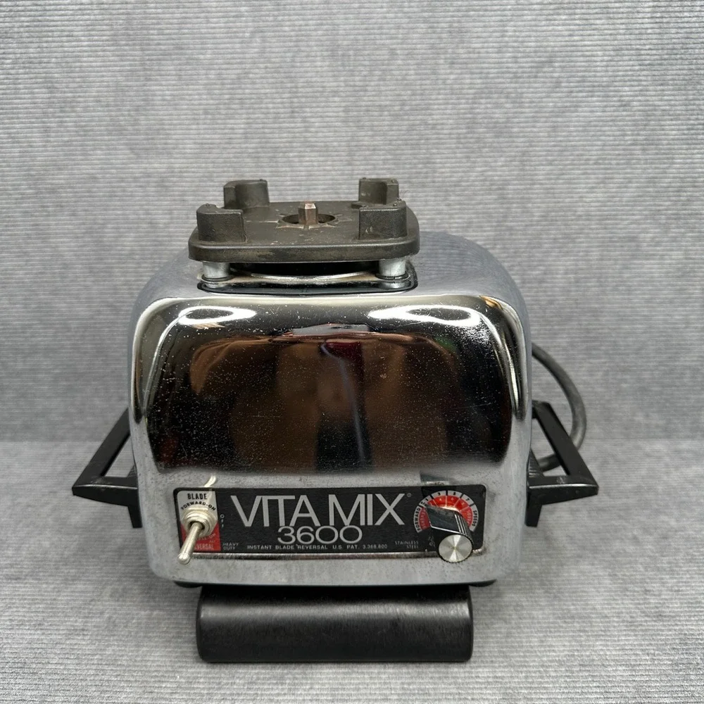 Vita Mix‎ 3600 Vintage Blender Motor Base Stainless Steel Heavy Duty Chrome